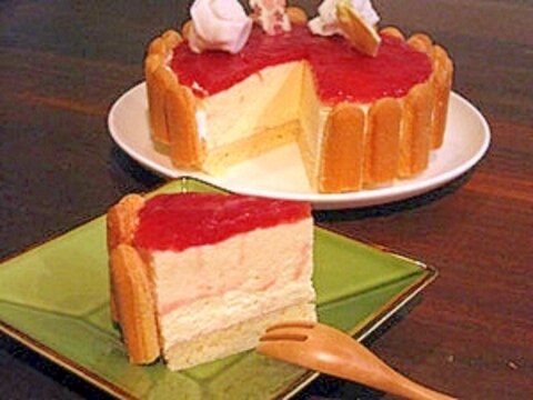 バレンタインにも♪ホットケーキミックスでレアチーズ